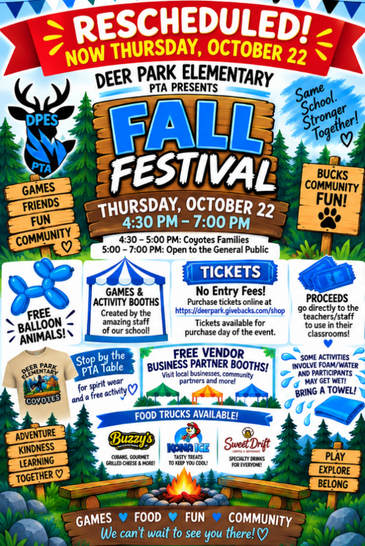 <p>fall festival flyer with details</p>