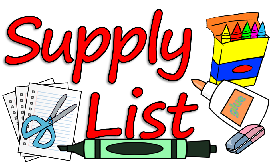 <p>supply list clipart</p>