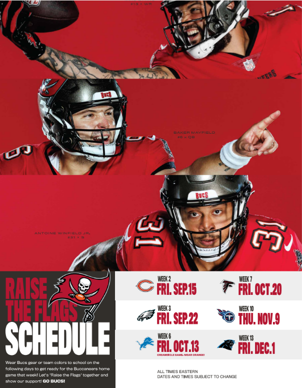 tampa bay buccaneers home games