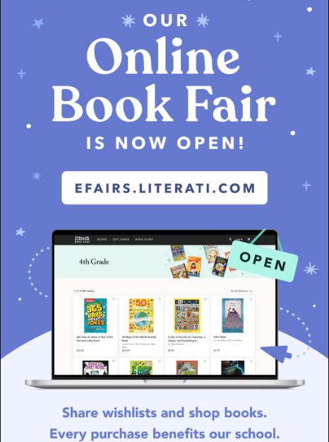 The Online portion of our book fair is OPEN NOW!