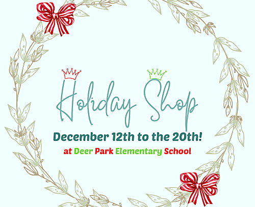 Holiday Shop: December 12th-20th!