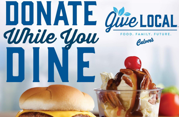 Culver’s Spirit Night: January 16th from 4-8pm