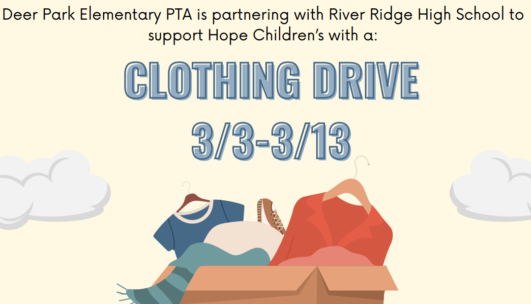 PTA Clothing Drive: March 3rd-13th